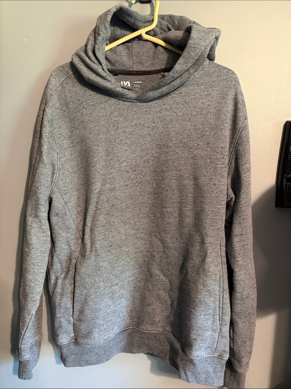 Men's Gray Hooded Sweatshirt - Large